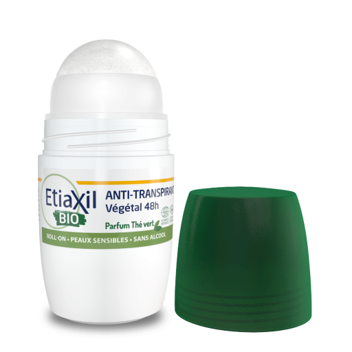 Etiaxil Anti-Perspirant Vegetal Protection 48H Roll-On Green Tea 50 мл Антиперспірант органічний з ароматом зеленого чаю для пахв — Фото 1