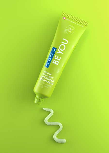 CURAPROX Be you 60ml Зубная отбеливающая паста Яблоко Алое — Фото 1