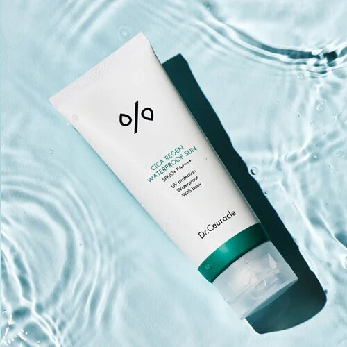 Dr.Ceuracle Cica Regen Waterproof Sun SPF50+ 100ml Водостійкий сонцезахисний крем з центелою азіатською — Фото 1