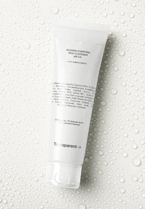 Transparent Lab Blemish Control BHA Cleanser 150ml Очищающий гель для возрастной кожи, склонной к акне