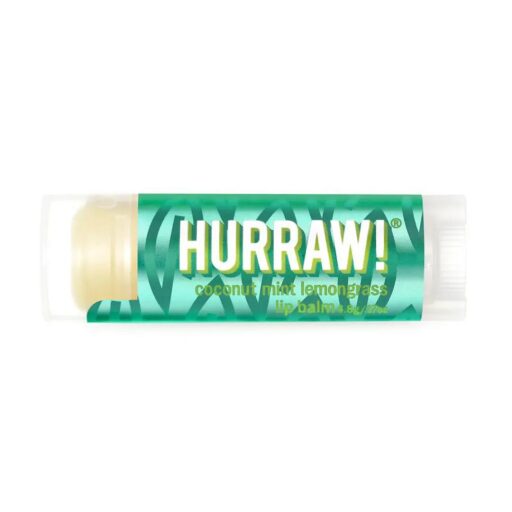 Hurraw! Pitta Lip Balm (кокос, мята, лемонграсс) 4,8g Бальзам для губ