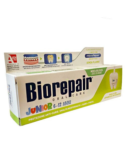 BIOREPAIR Junior 6-12 75 ml Детская зубная паста &quot;Джуниор&quot; от 6 до 12 лет