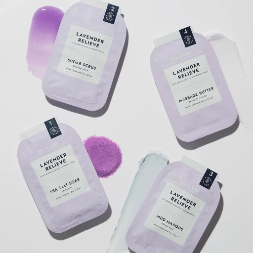 Voesh Pedi Moments Duo - Lavender Relieve Набір для педикюру &quot;Лавандове полегшення&quot; — Фото 2