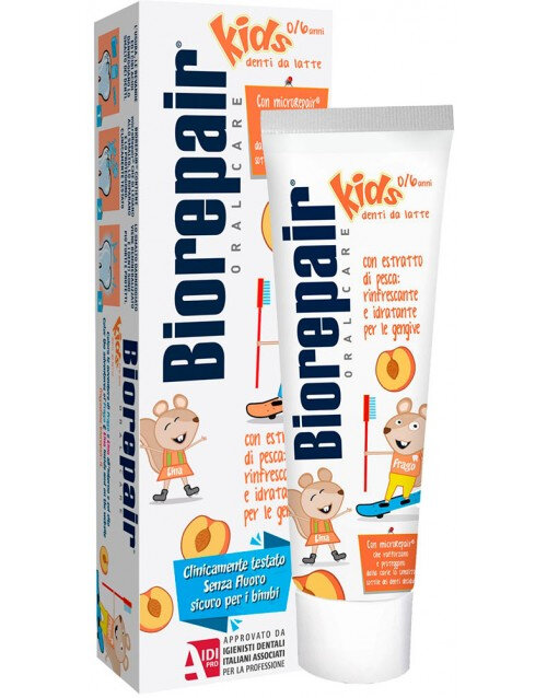 BIOREPAIR Kids 0-6 Рeach 50 ml Детская зубная паста &quot;Веселый мышонок&quot; персик