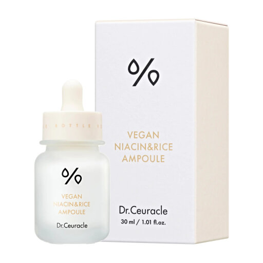 Dr.ceuracle Vegan NIACIN&amp;RICE Ampoule 30ml Ампульна сироватка для вирівнювання тону з ніацинамідом та екстрактом рису