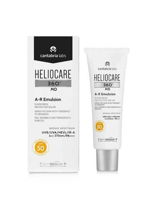 Cantabria Labs Heliocare 360 ​​MD A-R Emulsion SPF 50+ 50ml Солнцезащитная эмульсия для кожи склонной к покраснениям