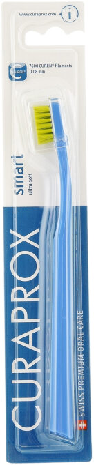 CURAPROX smart ultra soft 5-12 Years Зубная щетка средней жесткости для детей (синяя)