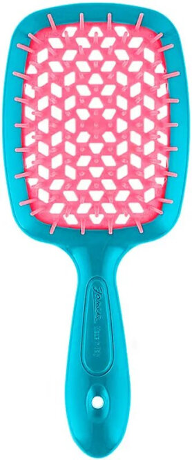 Щетка Janeke Small Superbrush The Original 86SP234AR Бирюзовая с розовым