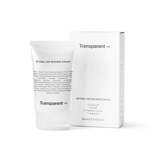 Transparent Lab Retinal Age Reverse Cream 50 ml Антивозрастной крем для лица с ретиналем и бакучиолом — Фото 1