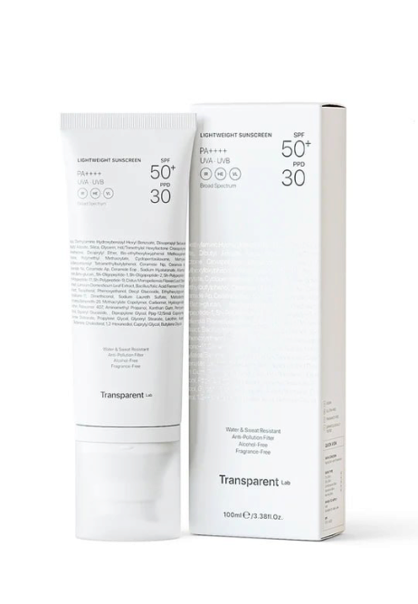 Transparent Lab Lightweight Sunscreen SPF50+ 100ml Легкий сонцезахисний крем