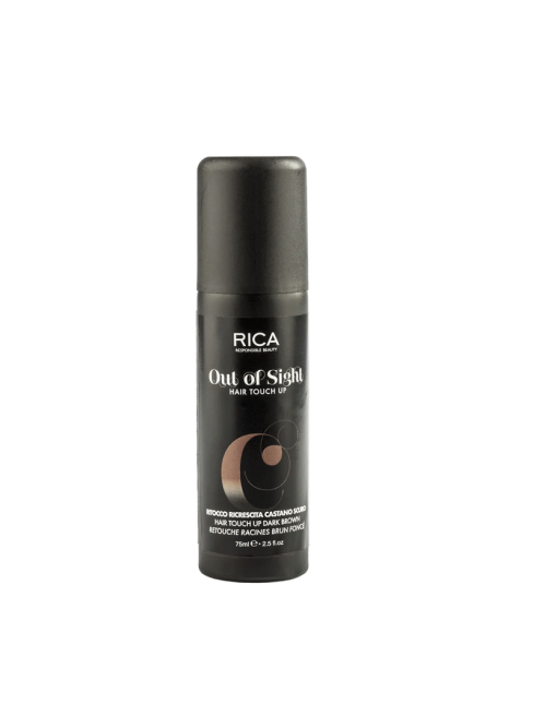 Rica Hair Touch Up Dark Brown 75ml Камуфляжный спрей для волос темно-каштановый