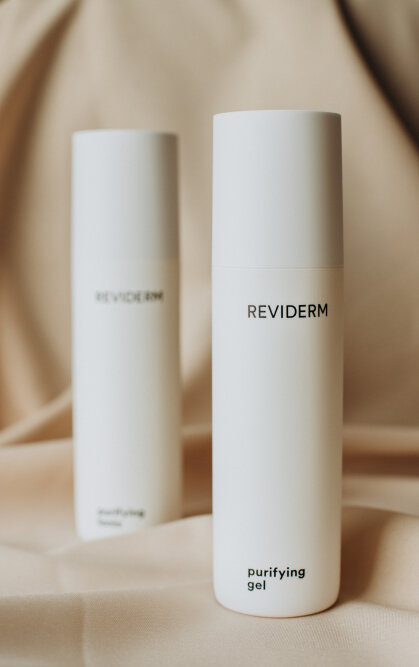 Reviderm Purifying gel 200ml Очищуючий себо-регулюючий гель для жирної, комбінованої шкіри — Фото 1