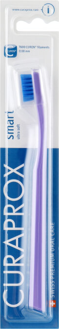 CURAPROX smart ultra soft 5-12 Years Зубная щетка средней жесткости для детей (фиолетовая)