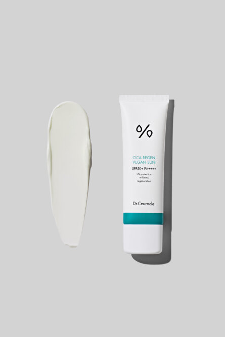 Dr Ceuracle Сica Regen Vegan Sun 50 ml Солнцезащитный веганский крем с центеллой — Фото 3