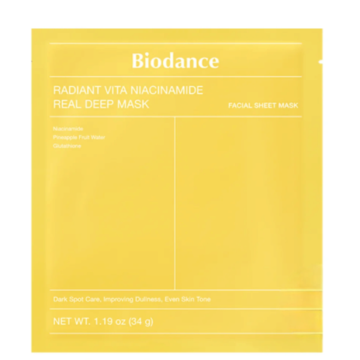Biodance Real Deep Mask з Radiant Vita Niacinamide 34 g Гідрогелева маска