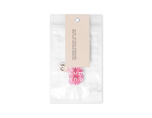 MON MOU Silk Slim Scrunchie Тонка шовкова резинка (рожева) — Фото 1