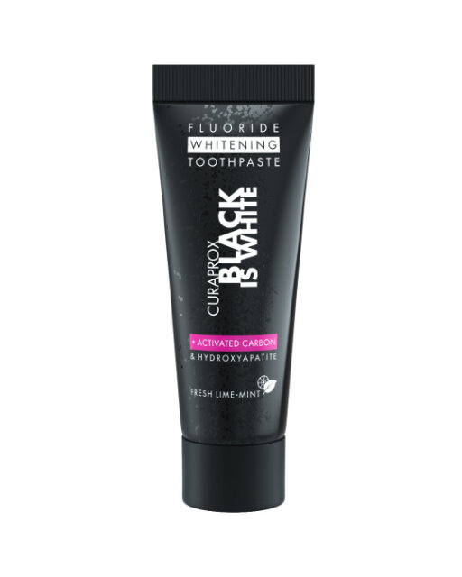 CURAPROX Набор: отбеливающая зубная паста Black is White 10мл + зубная щетка Ultra Soft CS5460 — Фото 1