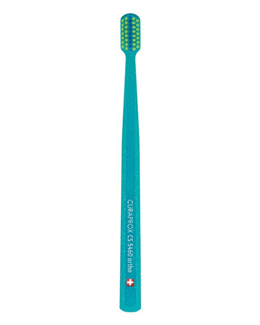 CURAPROX ortho ultra soft Ортодонтическая зубная щетка (зеленая)