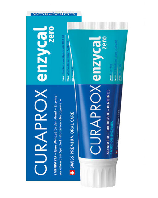 CURAPROX Enzycal Zero 75ml Зубная паста ферментная Enzycal без фтора — Фото 1