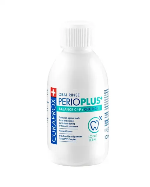 CURAPROX Perio Plus Balance Жидкость-ополаскиватель Перио Плюс Баланс 0,05% хлоргексидина 200мл