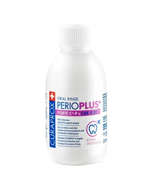 CURAPROX Perio Plus Forte Жидкость-ополаскиватель Перио Плюс Форте 0,20% хлоргексидина 200мл