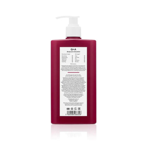 Q+A Hyaluronic Acid Post-Shower Moisturiser 250ml Засіб з гіалуроновою кислотою для інтенсивного зволоження тіла — Фото 1