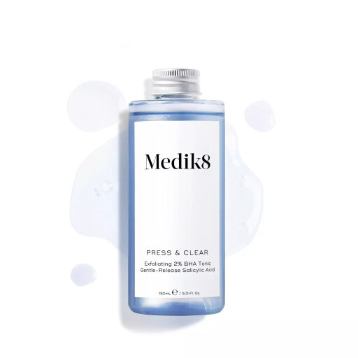 Medik8 Press &amp; Clear Refill 150 ml Отшелушивающий ВНА-тоник с 2% инкапсулированной салициловой кислотой (сменный флакон)