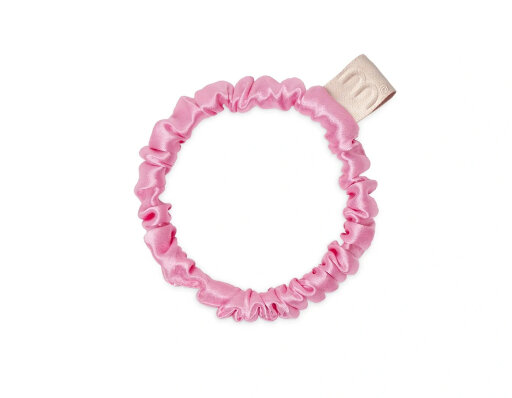 MON MOU Silk Slim Scrunchie Тонка шовкова резинка (рожева)